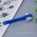 double-end hard nylon bristle Dental denture brush